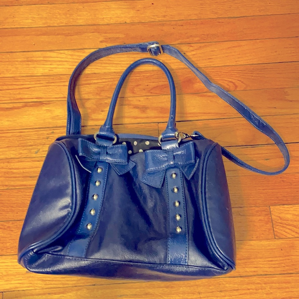 Navy blue shoulder bag